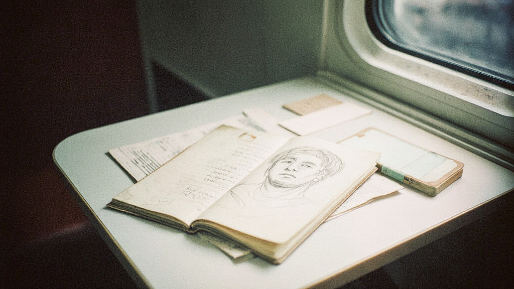 hand drawn sketch of a russian train compartment interior realistic train table with foldable edges qgmhkvo14e6twge4fyqp 0